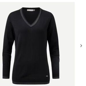 KJUS Black Kora V-Neck Sweater 36 S $199 4 6 Cashmere